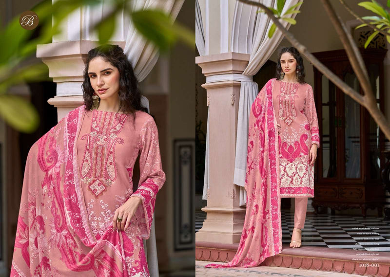 Belliza Designer Studio Riwayat Vol 9 Pure Viscose Rayon Print With Self Embroidery Work Salwar Suit