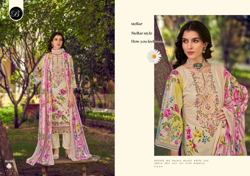 Belliza Designer Studio Yasmin Vol 3 Pure Cotton Digital Print Embroidered Salwar Kameez