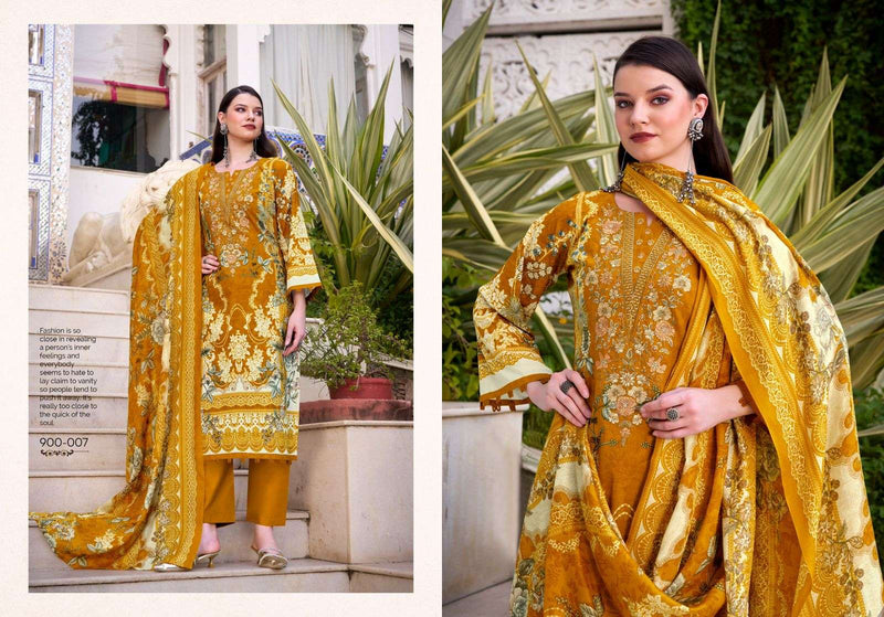 Belliza Designer Studio Naira Vol 117 Pure Cotton Embroidered Work Salwar Kameez