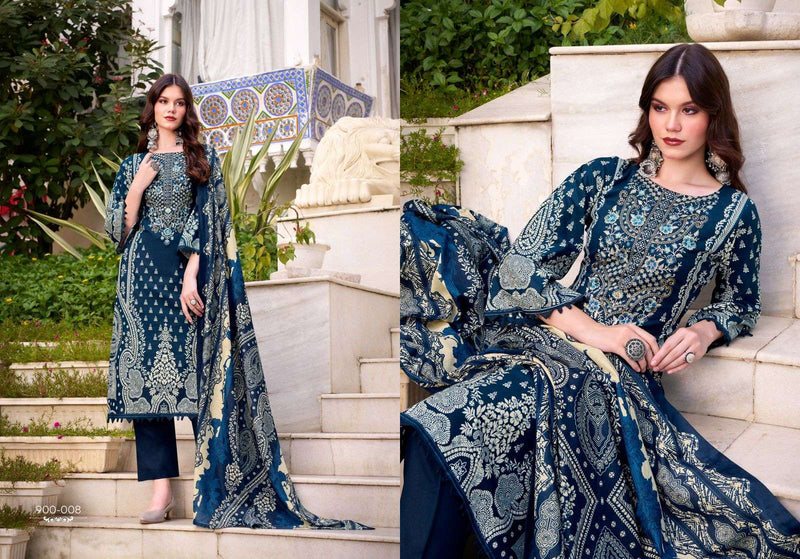 Belliza Designer Studio Naira Vol 117 Pure Cotton Embroidered Work Salwar Kameez