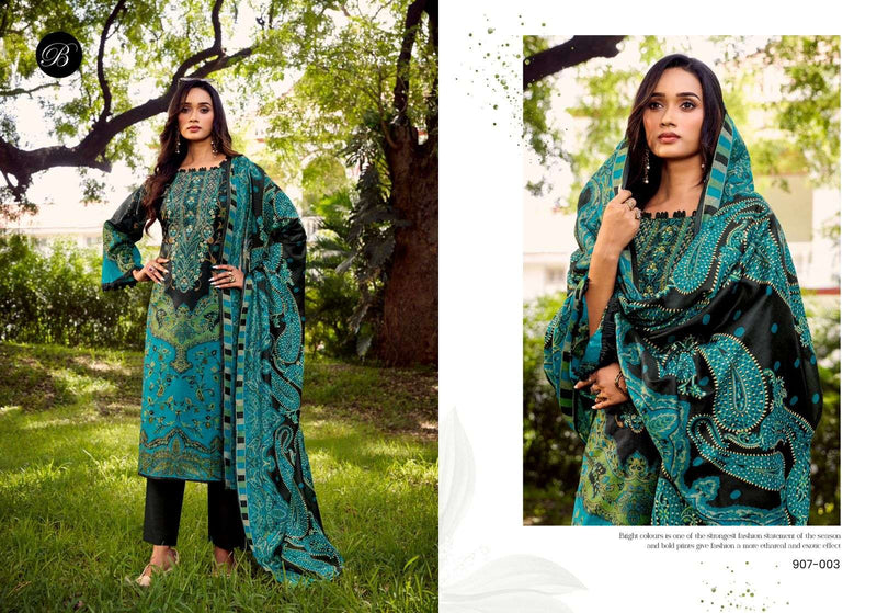 Belliza Designer Studio Naira Vol 120 Pure Cotton Embroidered Work Salwar Kameez