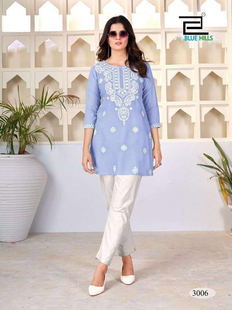 Blue Hills Amelia Vol 3 Rayon Fancy Lucknowi Work Kurti