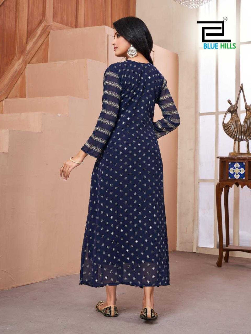 Blue Hills Lakme Self Embroidery Heavy Designer Daily Wear Kurti