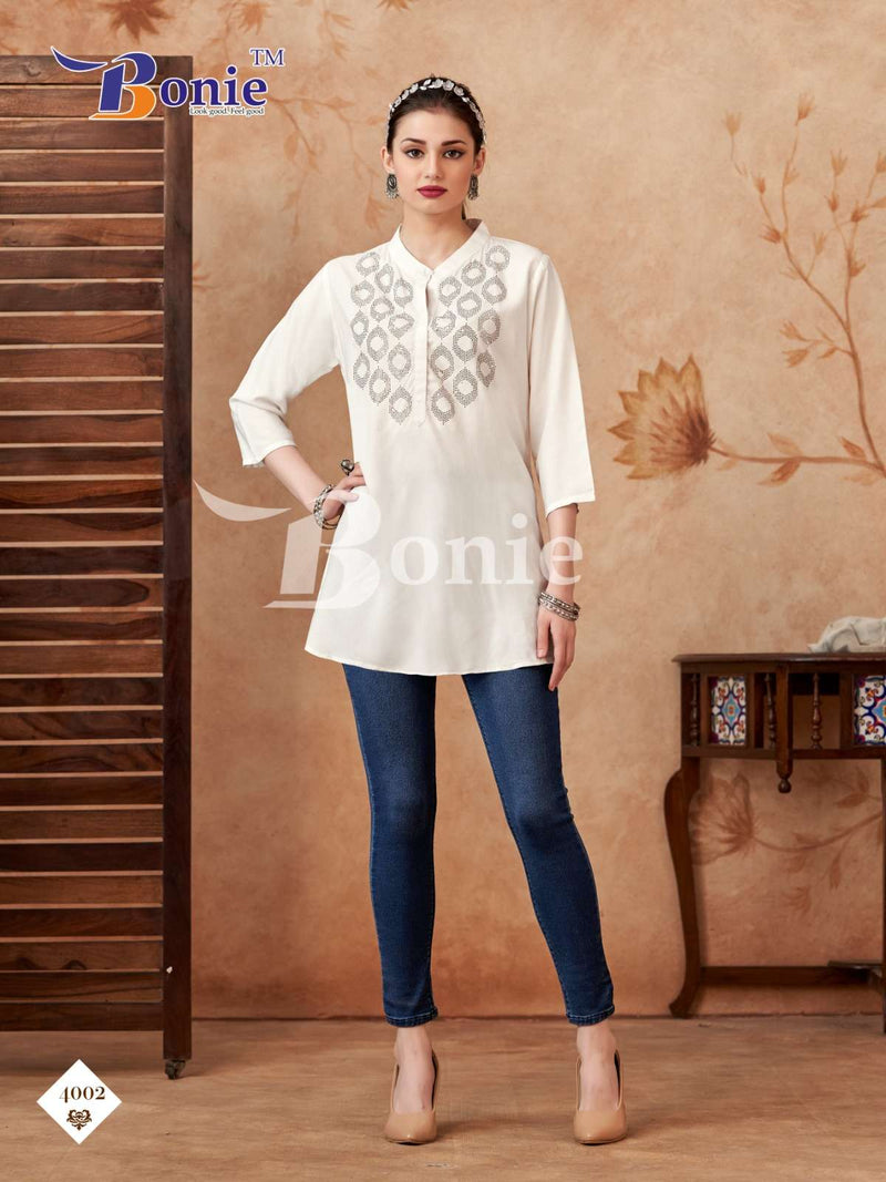 Bonie Berkha Vol 4 Rayon Short Fancy Designer Daily Wear Tops