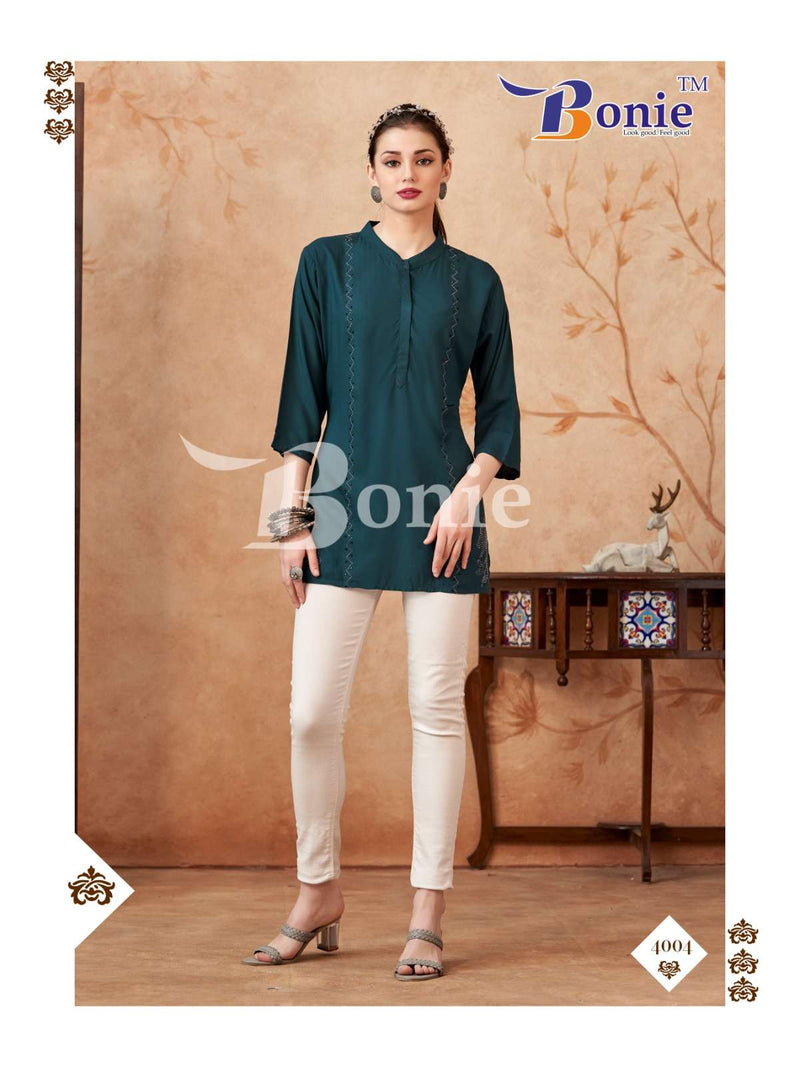 Bonie Berkha Vol 4 Rayon Short Fancy Designer Daily Wear Tops