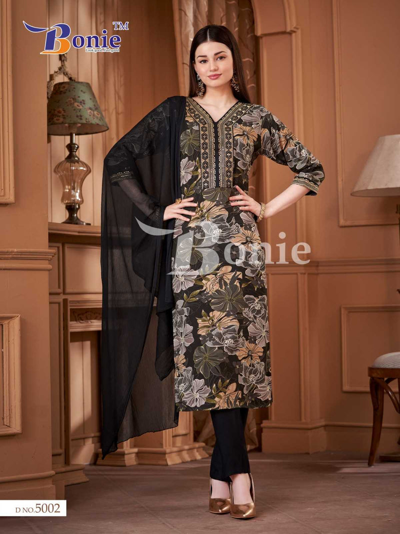 Bonie Kiara Vol 5 Rayon Prints Combo Set Of Kurti