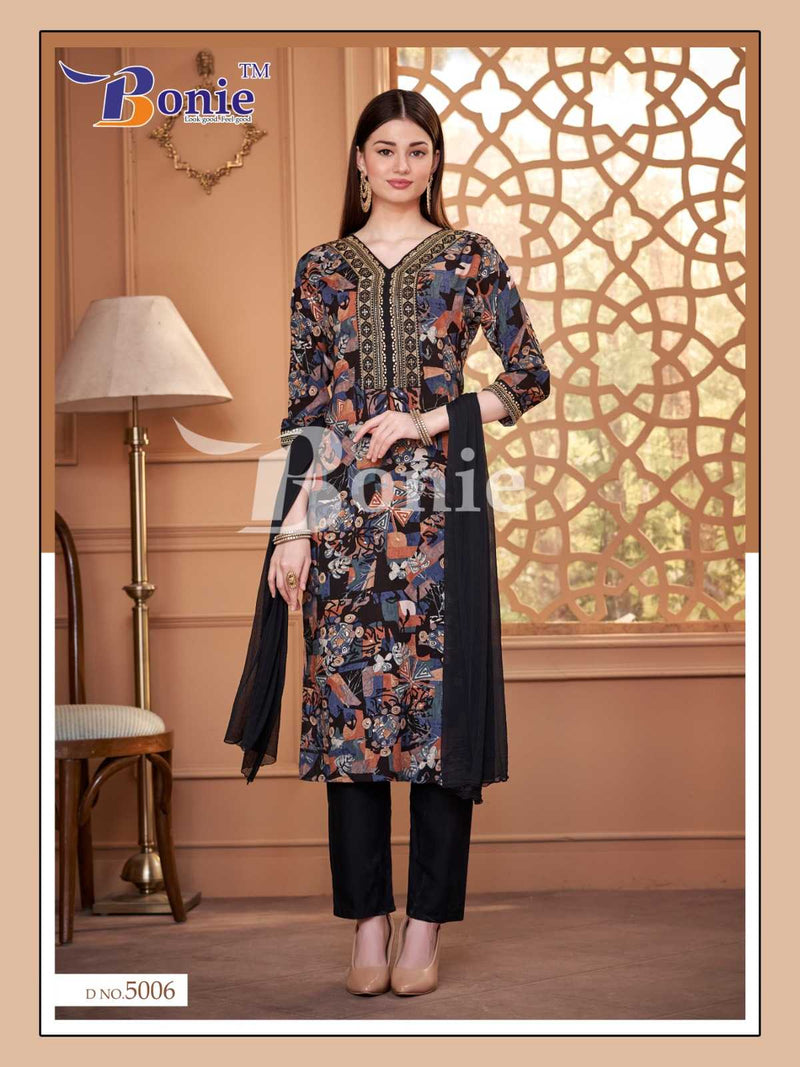 Bonie Kiara Vol 5 Rayon Prints Combo Set Of Kurti