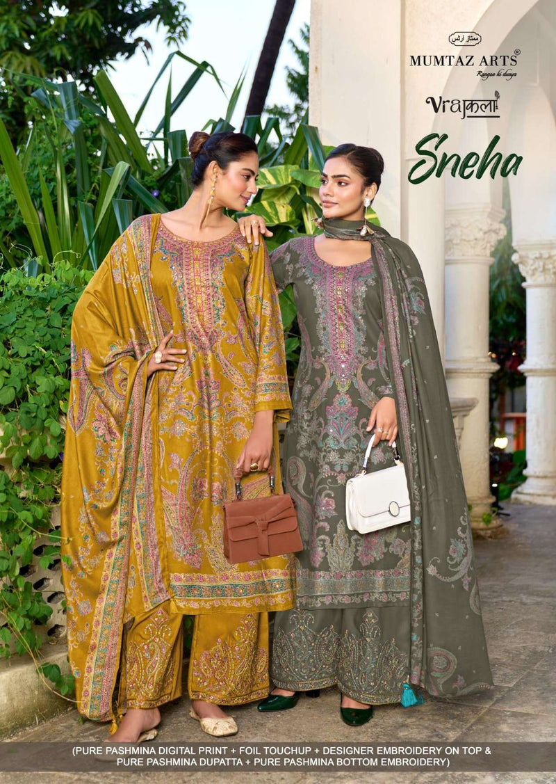 Buy Sneha Viscose Pashmina Suit by Mumtaz Arts New Winter Collection 2025