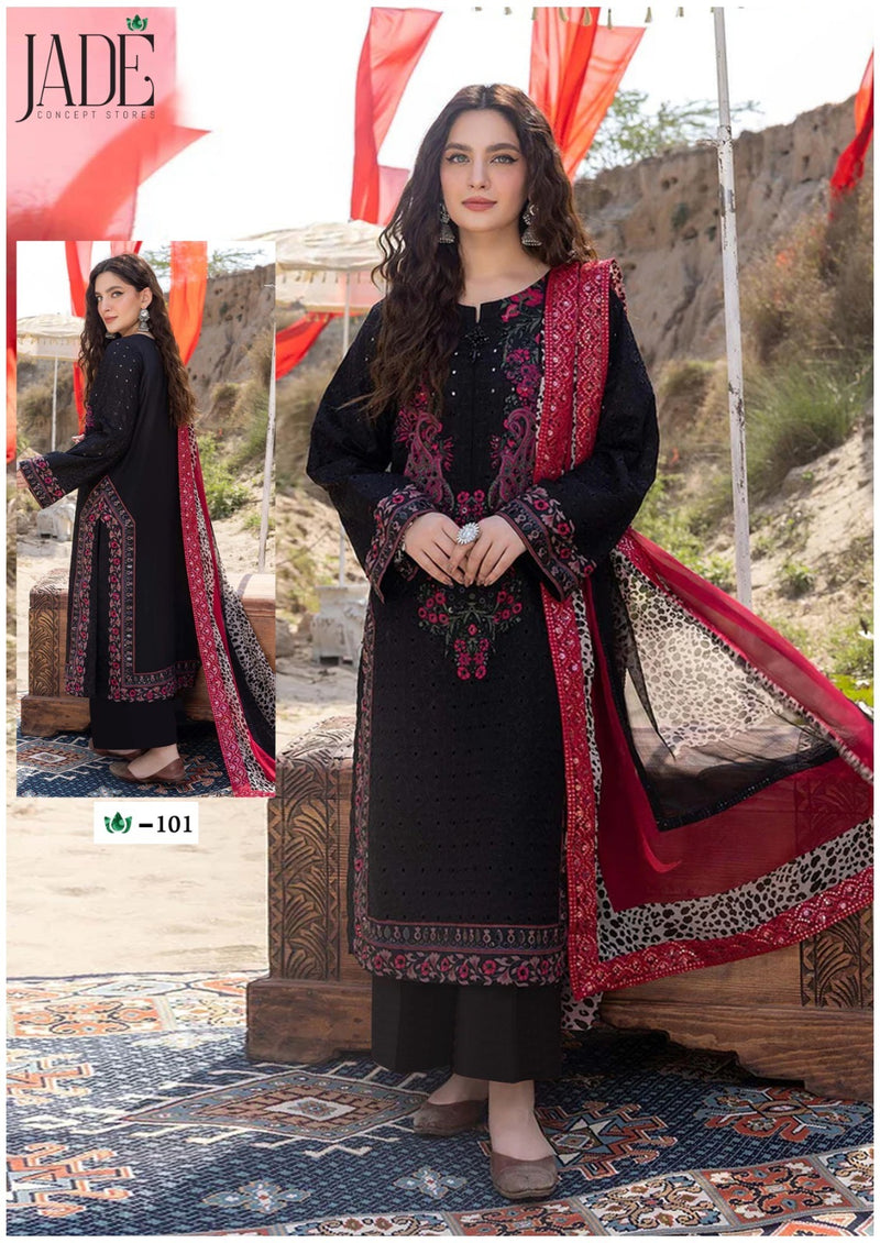 Jade Crimson Exclusive Heavy Lawn Collection Heavy Lawn Cotton Suits