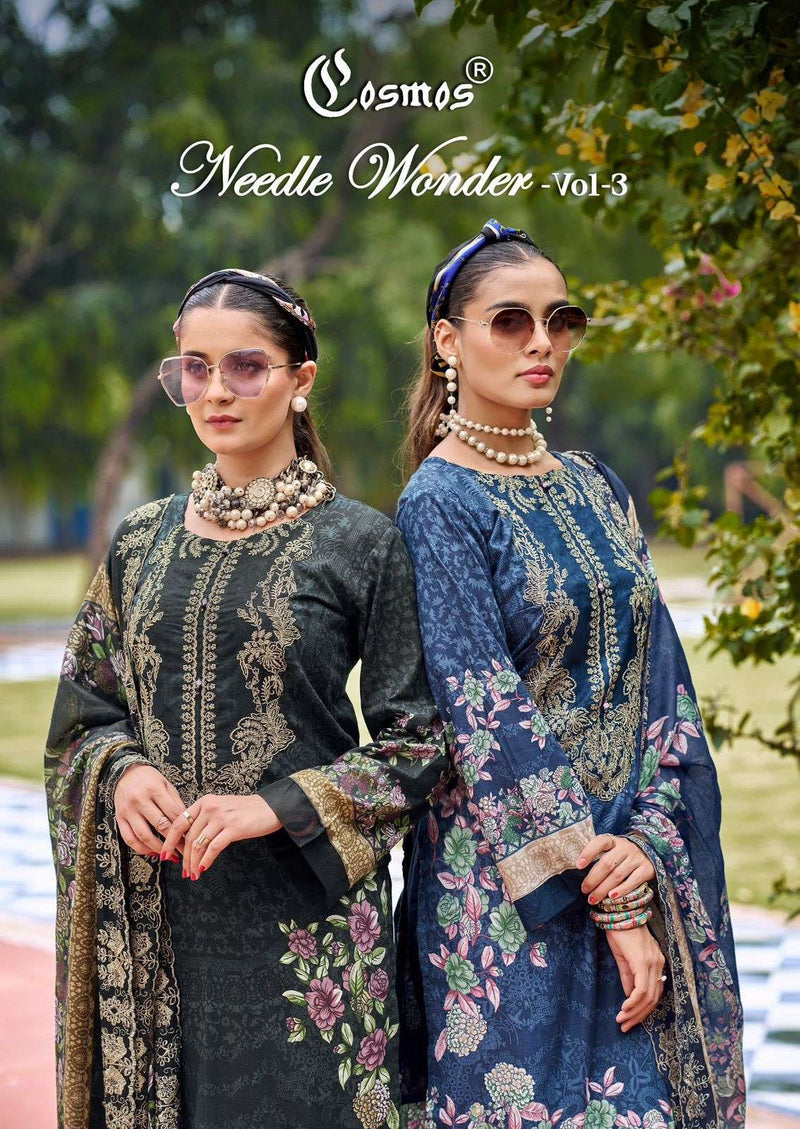 Cosmos Fashion Needle Wonder Vol 3 Lawn Cotton Embroidered Salwar Kameez