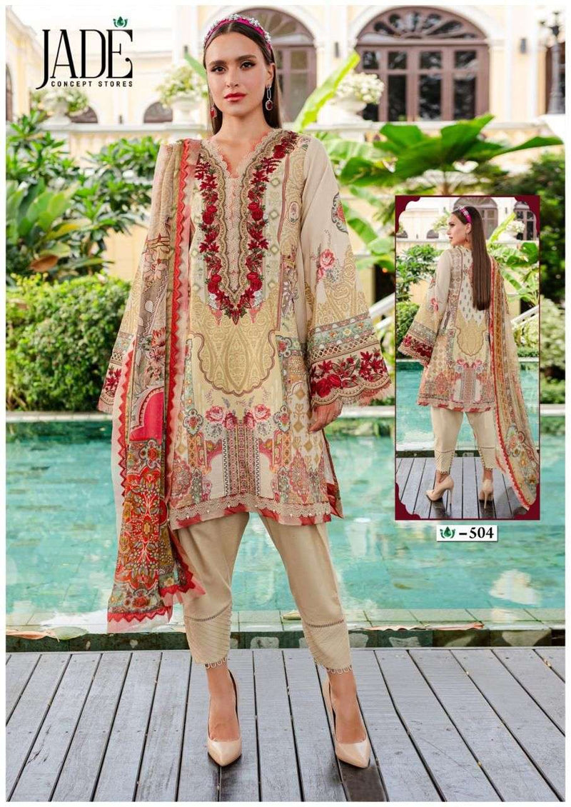 Jade Crimson Exclusive Heavy Lawn Cotton Collection Vol 5  Fancy Designer Salwar Suit