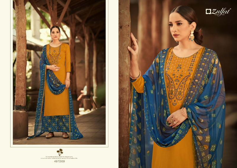 Zulfat Damin Vol 3 Jam Cotton Heavy Embroidery Work Fancy Stylish Salwar Kameez