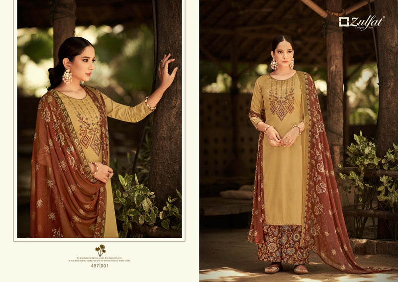 Zulfat Damin Vol 3 Jam Cotton Heavy Embroidery Work Fancy Stylish Salwar Kameez