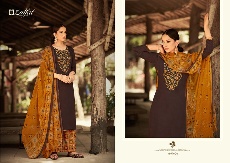 Zulfat Damin Vol 3 Jam Cotton Heavy Embroidery Work Fancy Stylish Salwar Kameez