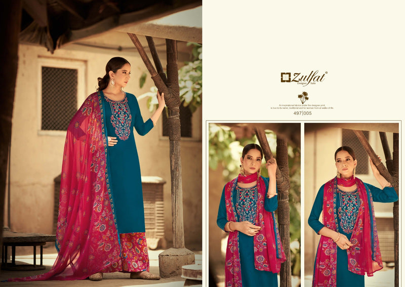 Zulfat Damin Vol 3 Jam Cotton Heavy Embroidery Work Fancy Stylish Salwar Kameez