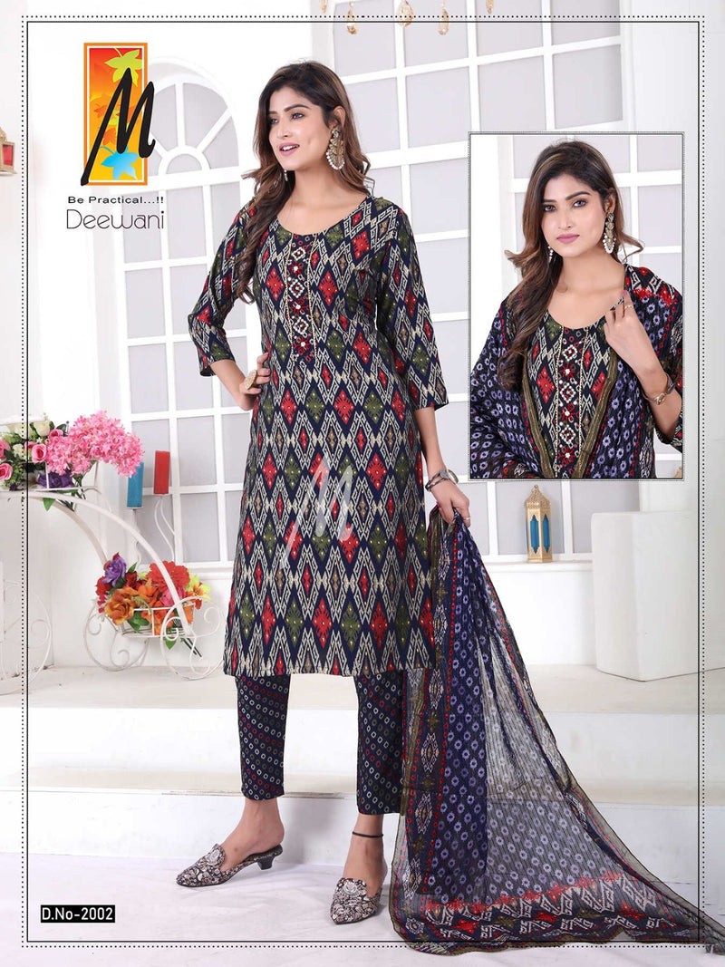 Master Deewani Printed Modal Fabric Fancy Kurti Set