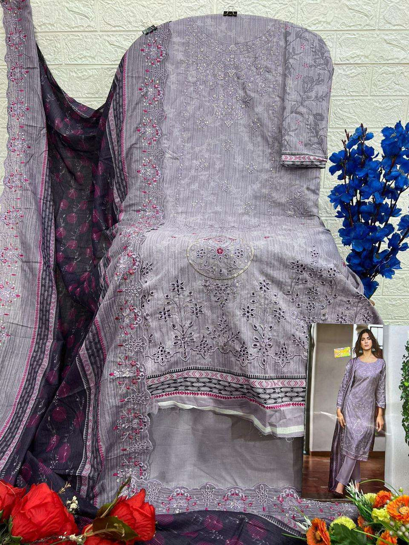 Deepsy Suit Bin Saeed Vol 10 Pure Cotton Embroidered Work Salwar Suit