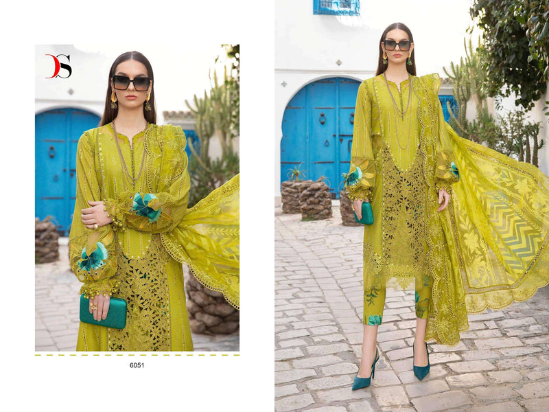 Deepsy Suit Maria B Voyage Lawn 24 Nx Cotton With Heavy Self Embroidery Designer Salwar Kameez