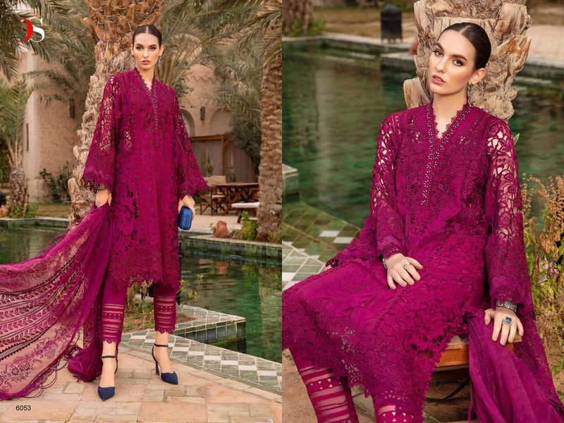 Deepsy Suit Maria B Voyage Lawn 24 Nx Cotton With Heavy Self Embroidery Designer Salwar Kameez