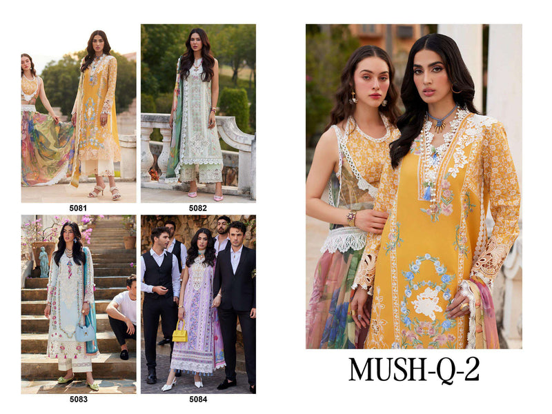 Deepsy Suit Mush Q Vol 2 Pure Cotton Self Embroidery Work Salwar Suit