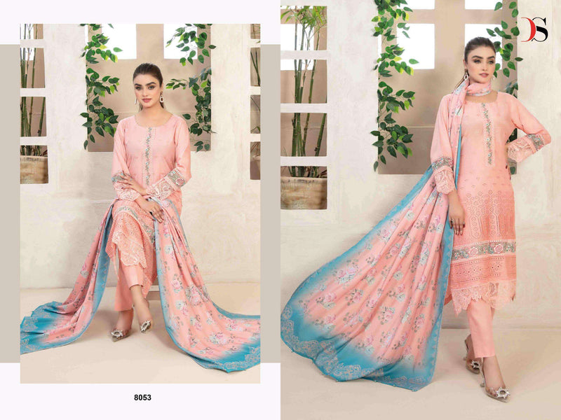 Deepsy Suit Rangrasiya Premium Lawn 25 Pure Cotton Self Embroidered Suit