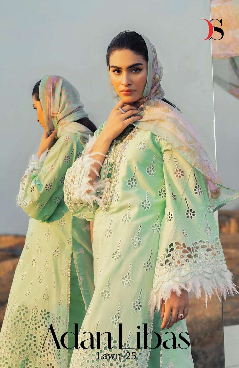 Deepsy Suits Adan Libas Lawn 25 Pure Cotton Embroidery Work Pakistani Suit