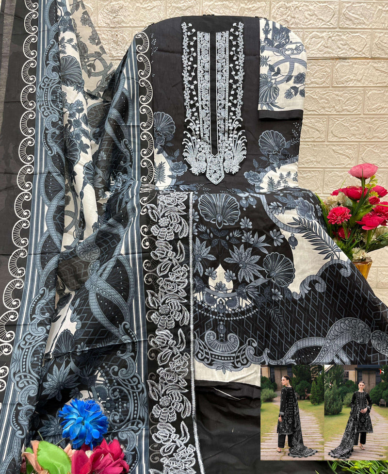 Deepsy Suits Jade Bliss 25 Vol 2 Pure Cotton Embroidered Work Pakistani Suit