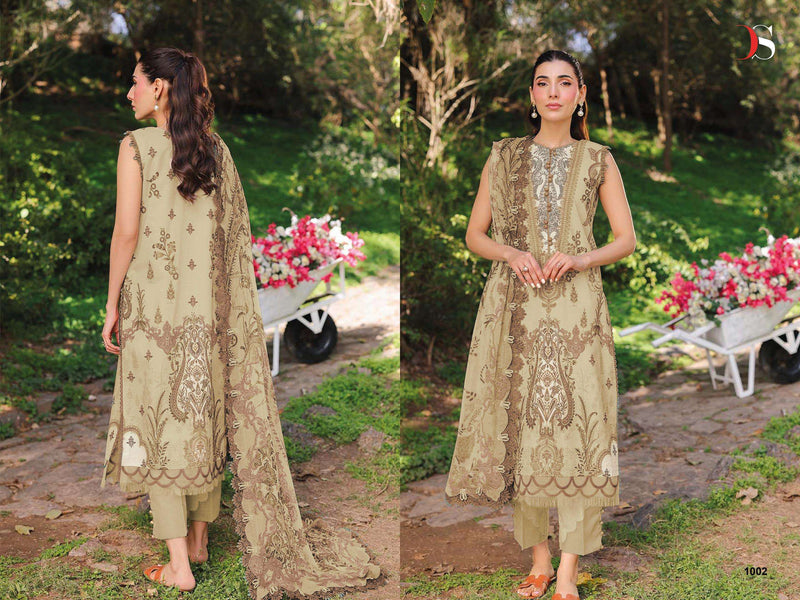 Deepsy Suits Jade Bliss 25 Vol 2 Pure Cotton Embroidered Work Pakistani Suit