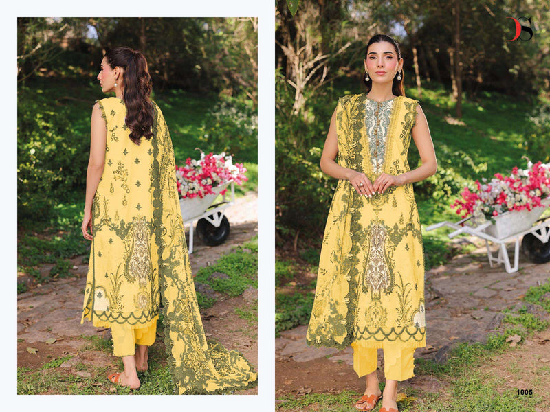 Deepsy Suits Jade Bliss 25 Vol 2 Pure Cotton Embroidered Work Pakistani Suit