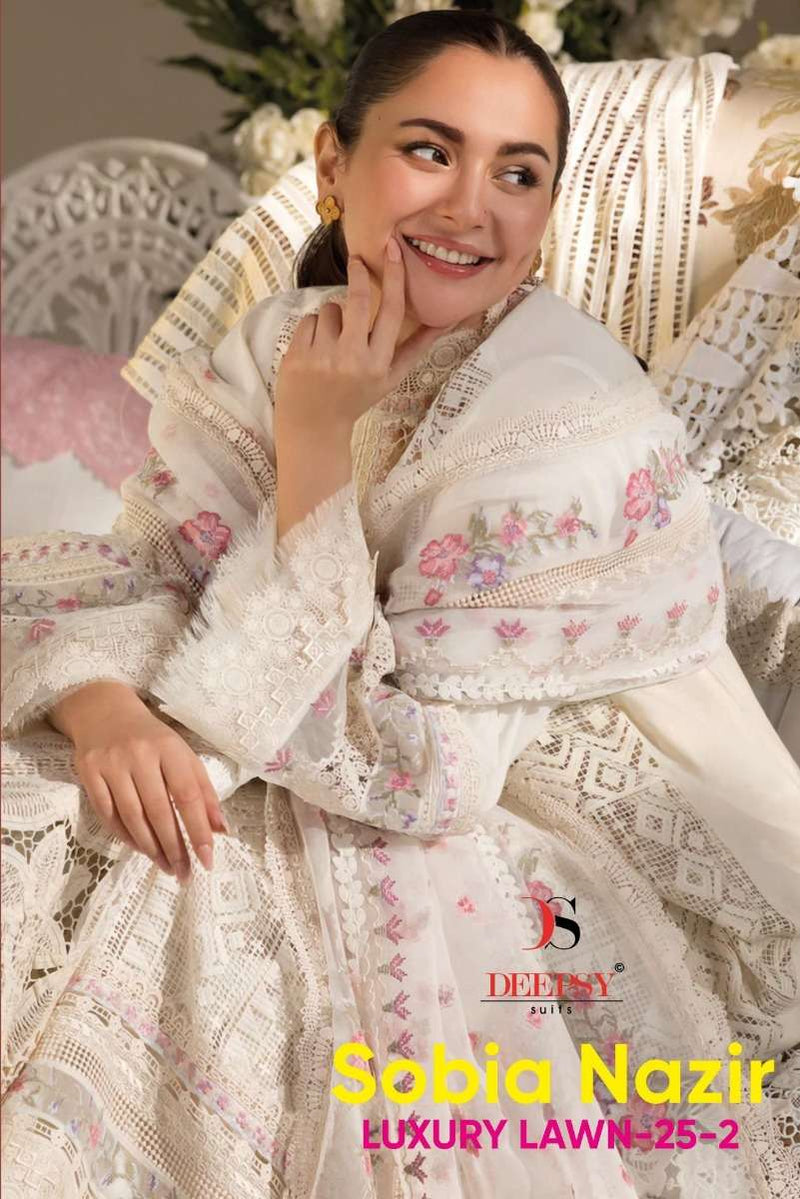 Deepsy Suits Sobia Naziir Luxury Lawn 25 Vol 2 Pure Cotton Embroidered Salwar Kameez