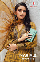 Deepsy Suits Maria B Mprints 25 Pure Cotton Embroidered Pakistani Salwar Kameez
