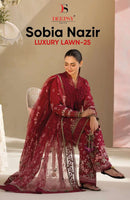 Deepsy Suits Sobia Nazir Luxury Lawn 25 Pure Cotton Embroidered Salwar Kameez