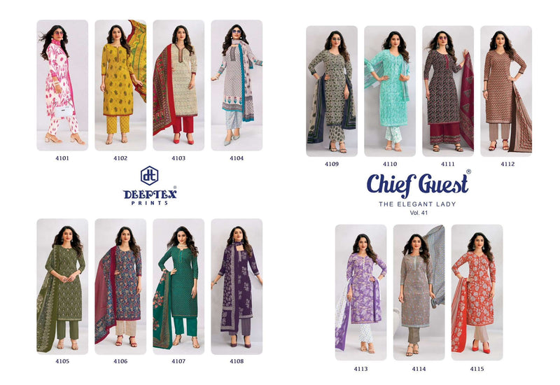 Deeptex Chief Guest Vol-41 – Premium Cotton Suit Collection | 460/-