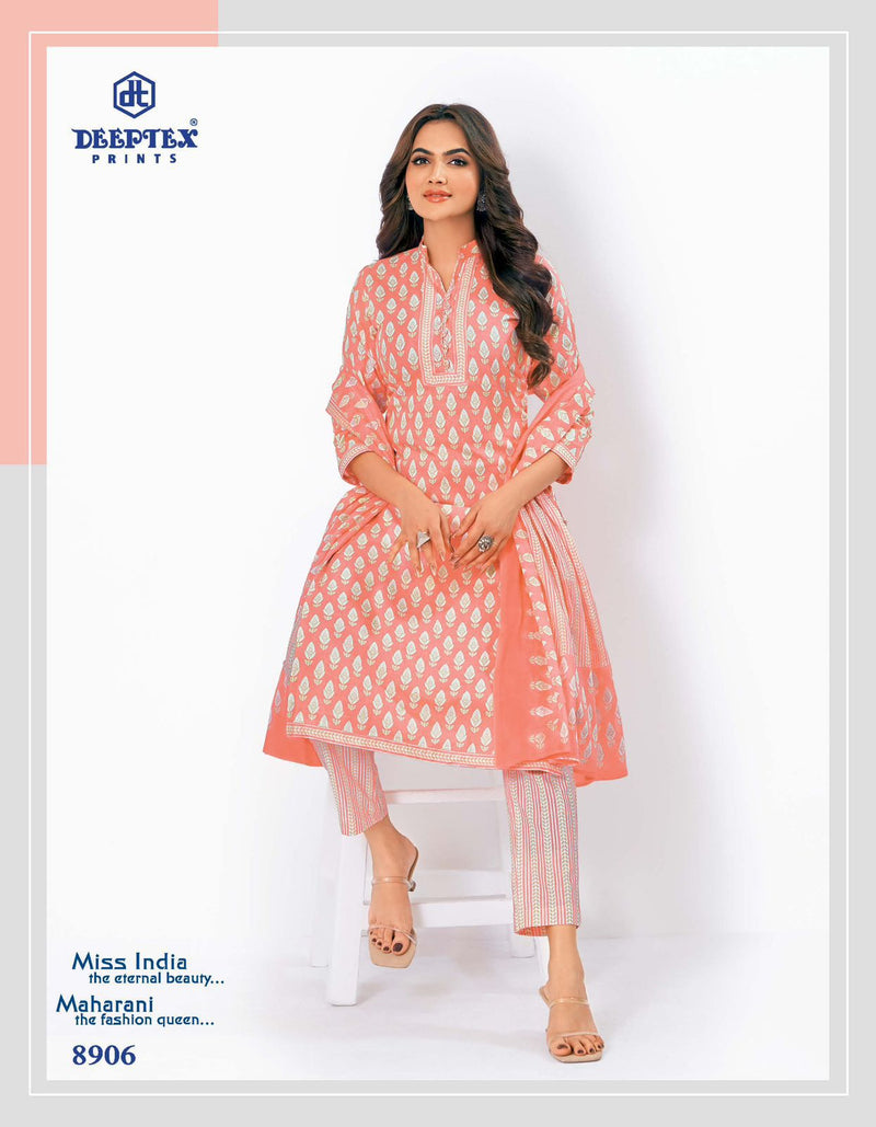 Deeptex Miss India Vol 89 Pure Cotton Printed Casual Wear Salwar Suit