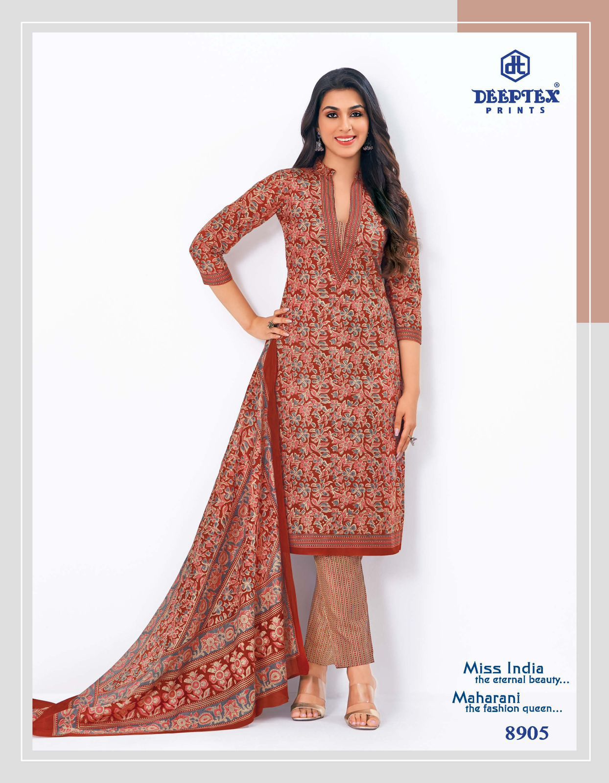 Deeptex Miss India Vol 89 Pure Cotton Printed Casual Wear Salwar Suit