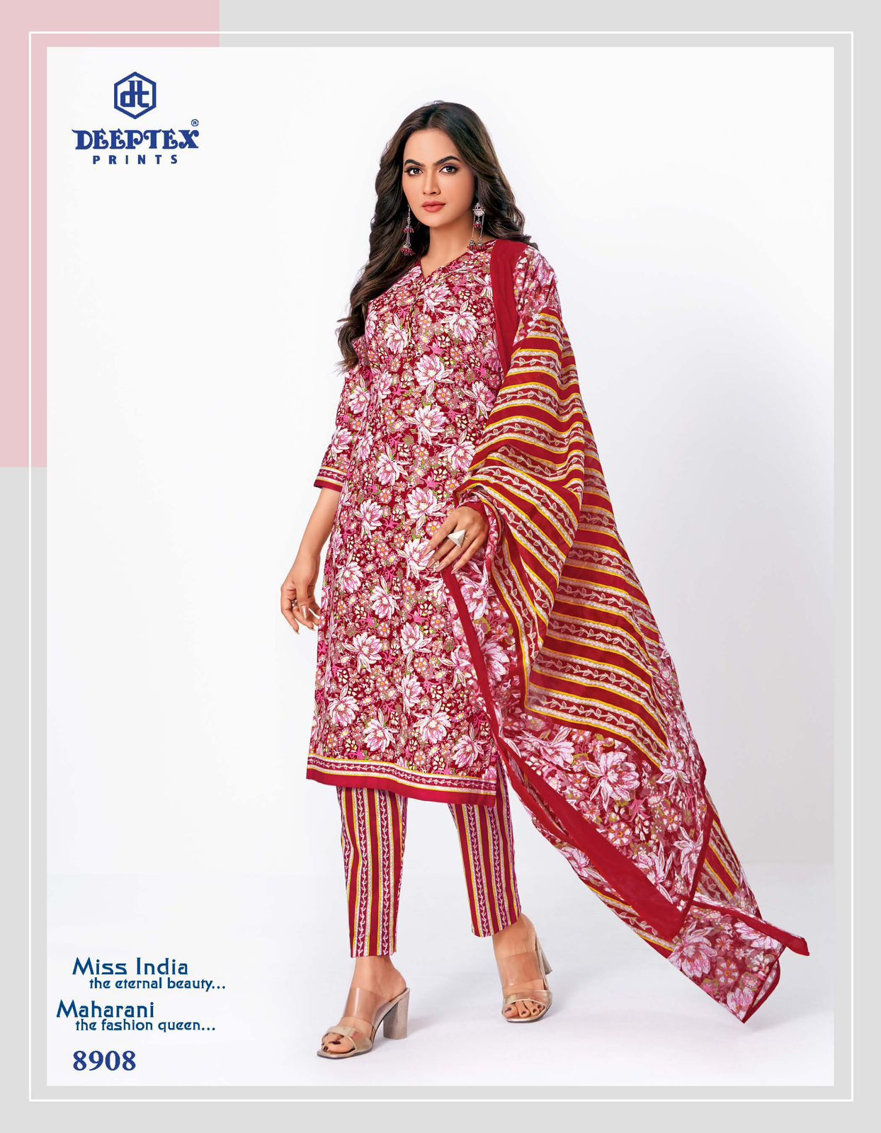 Deeptex Miss India Vol 89 Pure Cotton Printed Casual Wear Salwar Suit