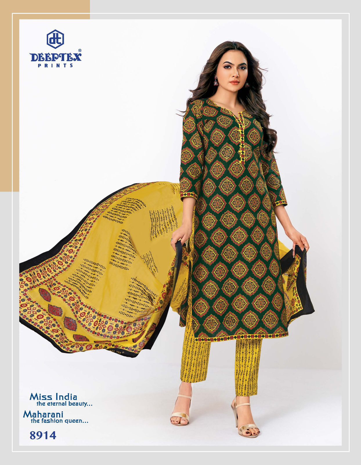 Deeptex Miss India Vol 89 Pure Cotton Printed Casual Wear Salwar Suit