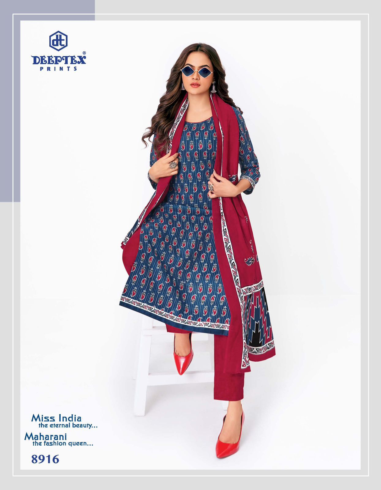 Deeptex Miss India Vol 89 Pure Cotton Printed Casual Wear Salwar Suit