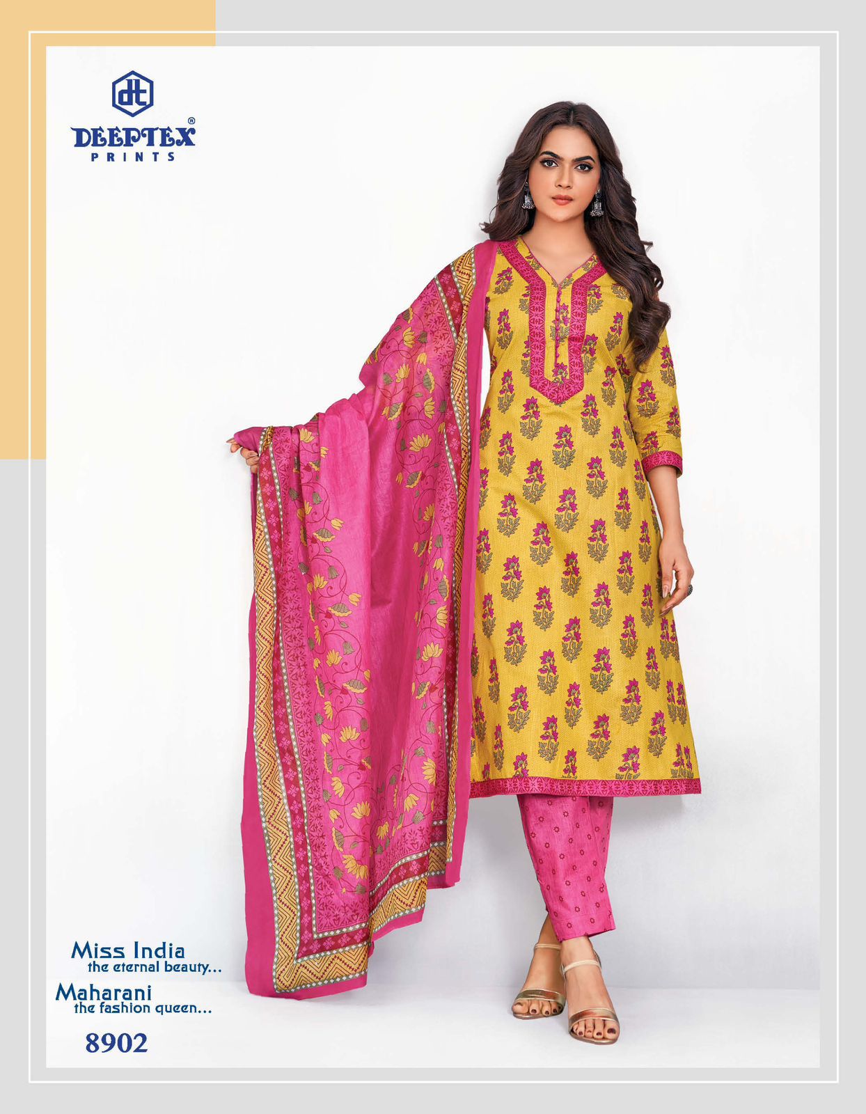 Deeptex Miss India Vol 89 Pure Cotton Printed Casual Wear Salwar Suit