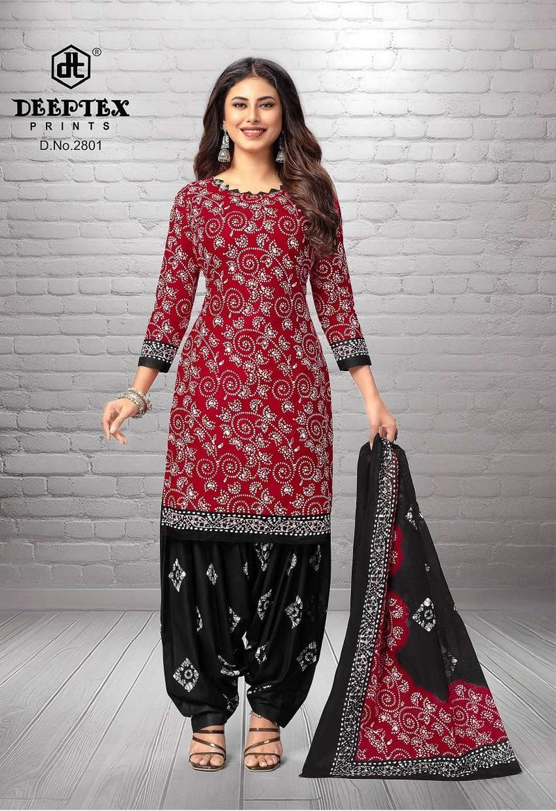 Deeptex Prints Batik Plus Vol 28 Pure Cotton Print Patiyala Designer Suit