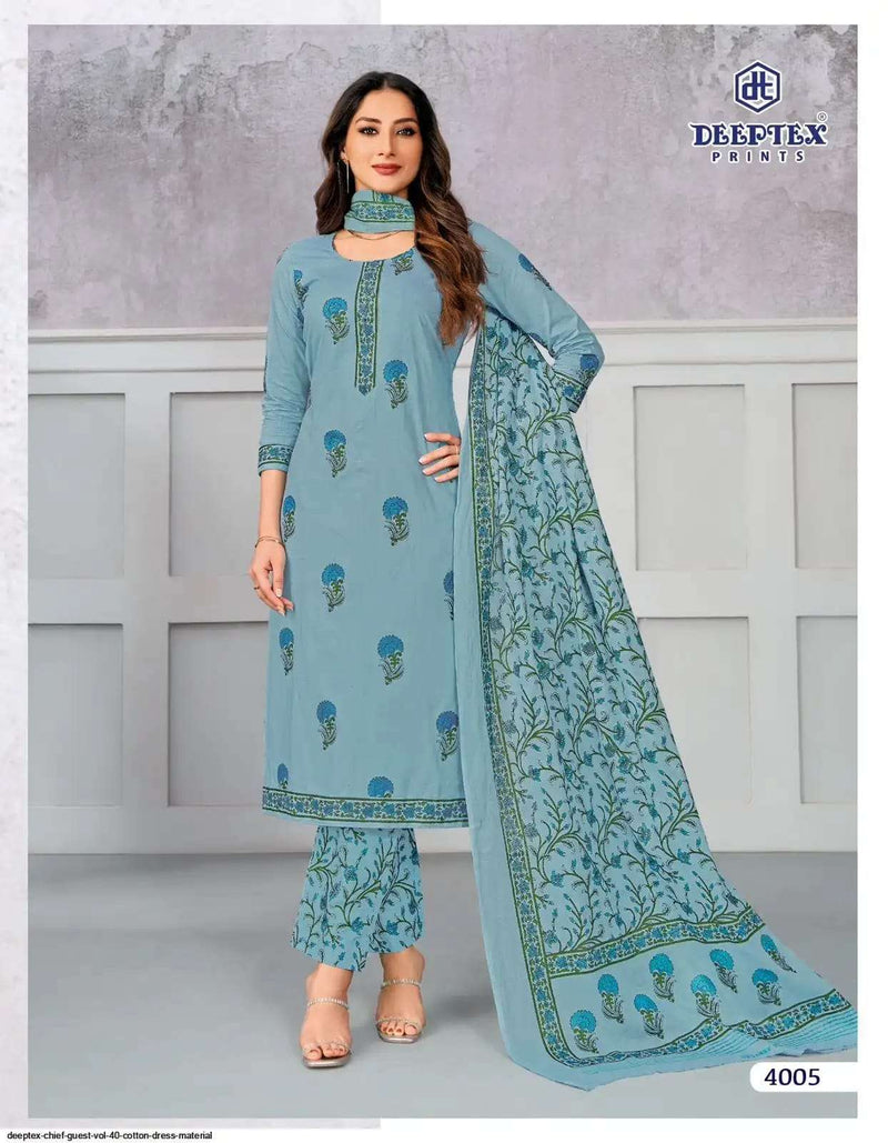 Deeptex Prints Chief Guest Vol 40 Printed Cotton Dailywear Salwar Kameez