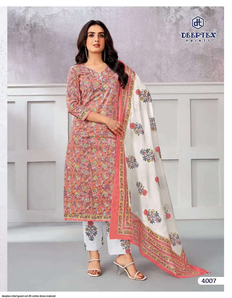 Deeptex Prints Chief Guest Vol 40 Printed Cotton Dailywear Salwar Kameez