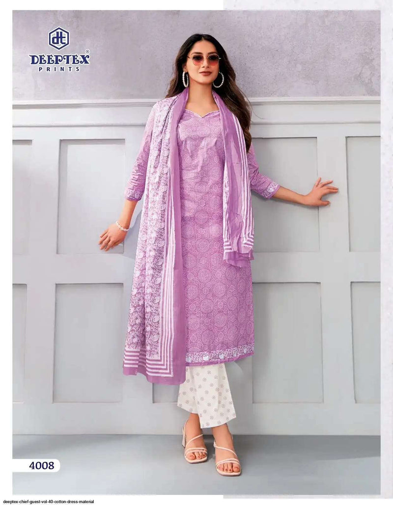 Deeptex Prints Chief Guest Vol 40 Printed Cotton Dailywear Salwar Kameez