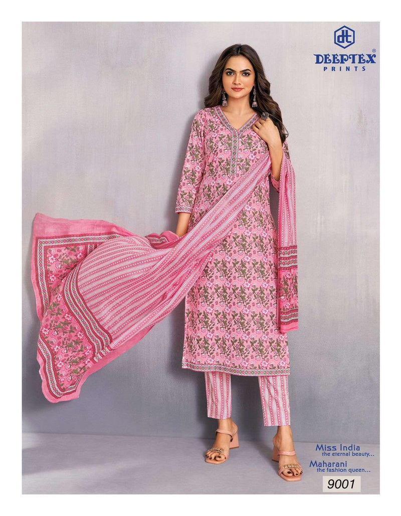 Deeptex Prints Miss India Vol 90 Pure Cotton Printed Wear Salwar Suita