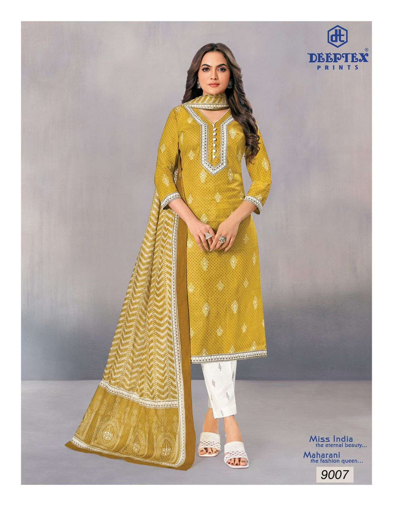 Deeptex Prints Miss India Vol 90 Pure Cotton Printed Wear Salwar Suita