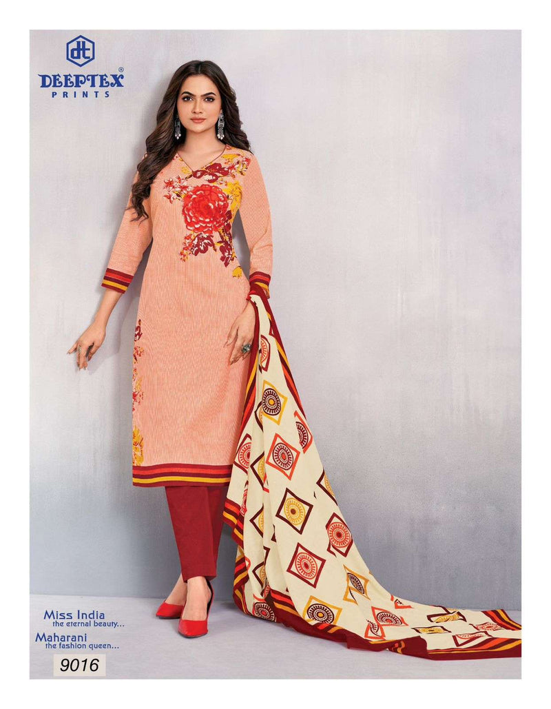 Deeptex Prints Miss India Vol 90 Pure Cotton Printed Wear Salwar Suita