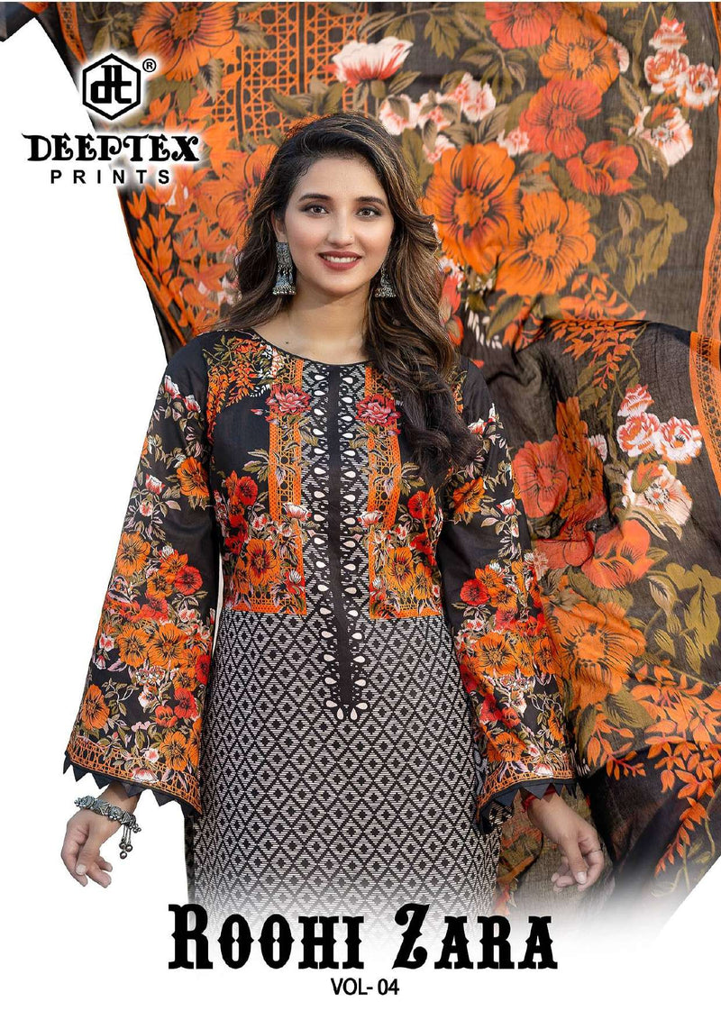 Deeptex Prints Roohi Zara Vol 4 Pure Lawn Cotton Dailywear Salwar Suit