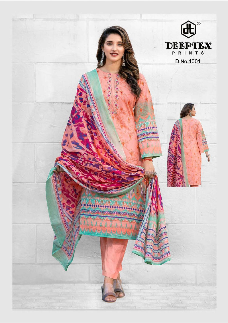 Deeptex Prints Roohi Zara Vol 4 Pure Lawn Cotton Dailywear Salwar Suit