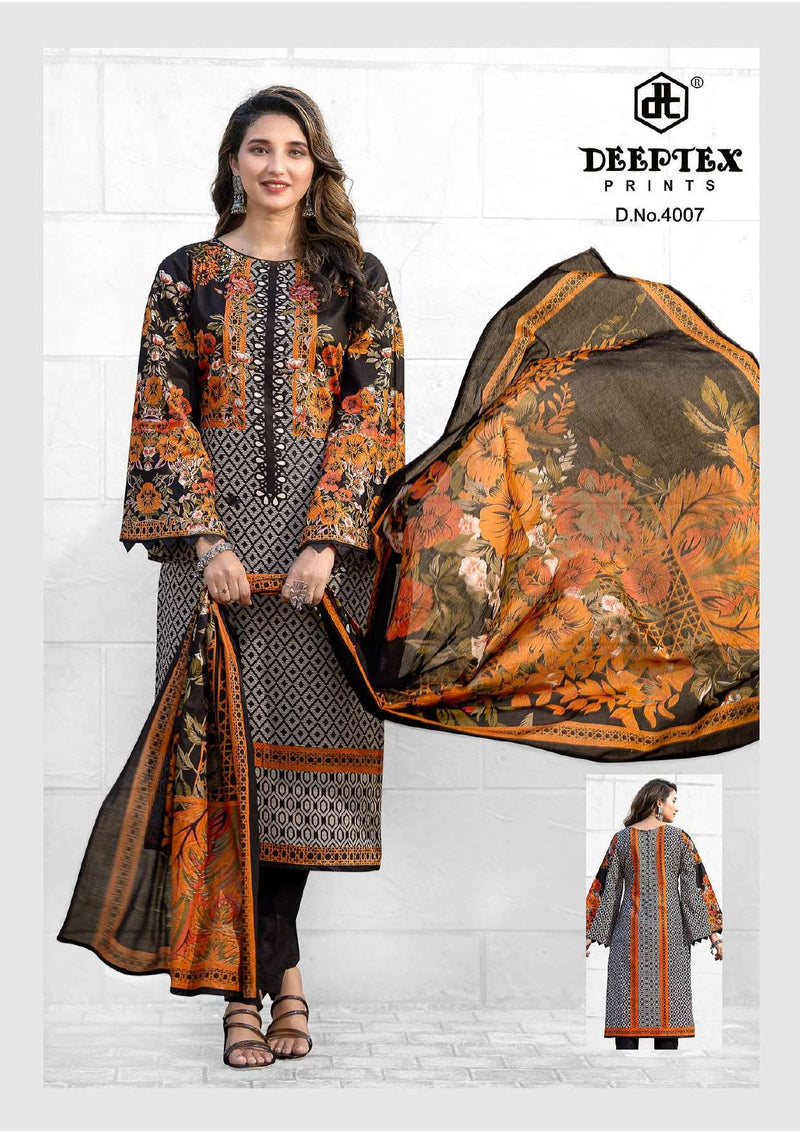 Deeptex Prints Roohi Zara Vol 4 Pure Lawn Cotton Dailywear Salwar Suit