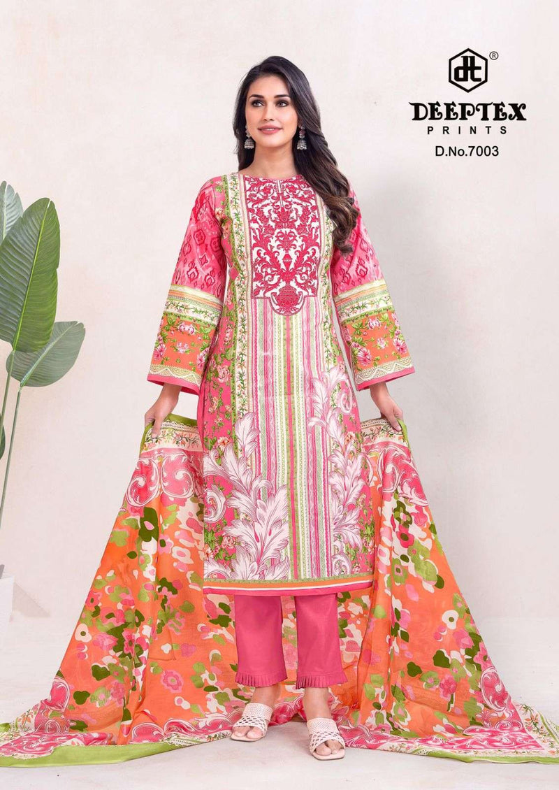 Deeptex Prints Roohi Zara Vol 7 Pure Lawn Cotton Printed Salwar Kameez